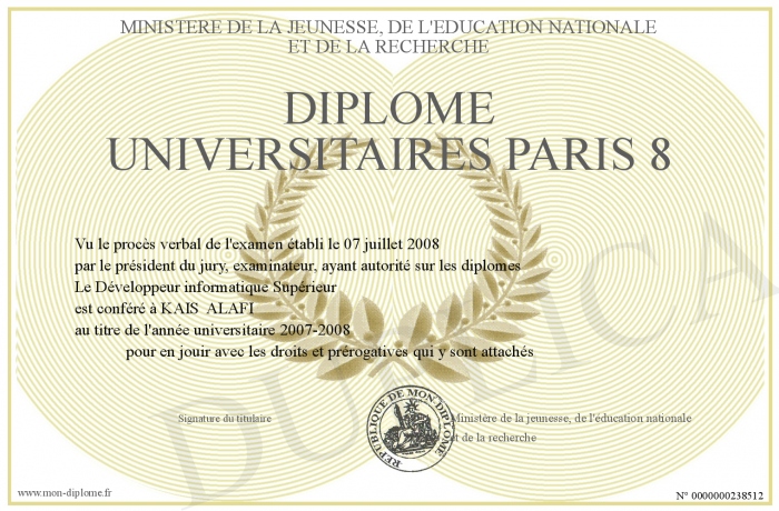 diplome universitaire a paris